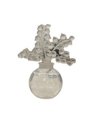 Lalique Clairefontaine Crystal Perfume Bottle "Lily of the Valley" *Signed*