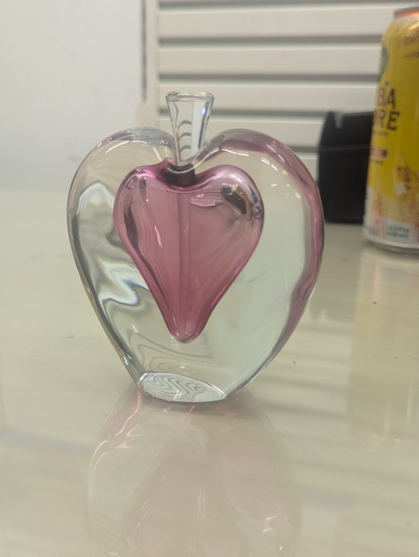 Zellique Studios Hand Blown Glass Perfume Bottle Signed by Joseph Morel 1986