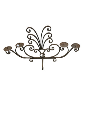 Wrought Iron Table Top Candelabra 35“ x 19“