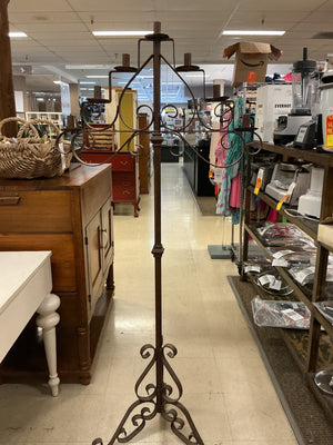 Wrought Iron Scroll Tall Candelabra 66" tall