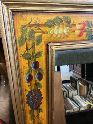 Italian Tuscan Style Painted Decorated Mirror 37 x 50