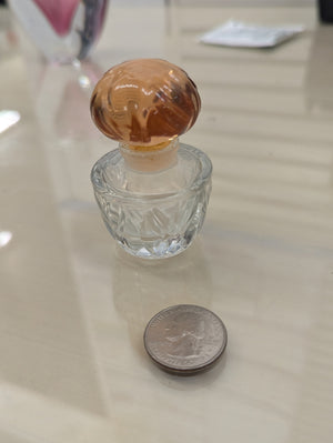 Fabergé 4ml Glass Perfume Bottle Fleurs Du Monde 1960s