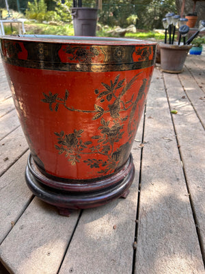 Ceramic Flower Pot Planter Approx. 25 in. Tall, 14 in. Diameter