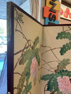 Green Oasis China 4 Panel Folding Screen 64x72