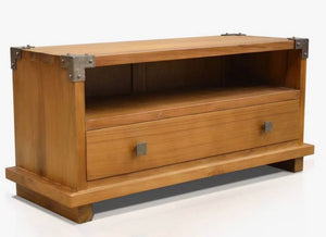 Kobe Solid Teak Balinese Style Nightstand  35x16x15