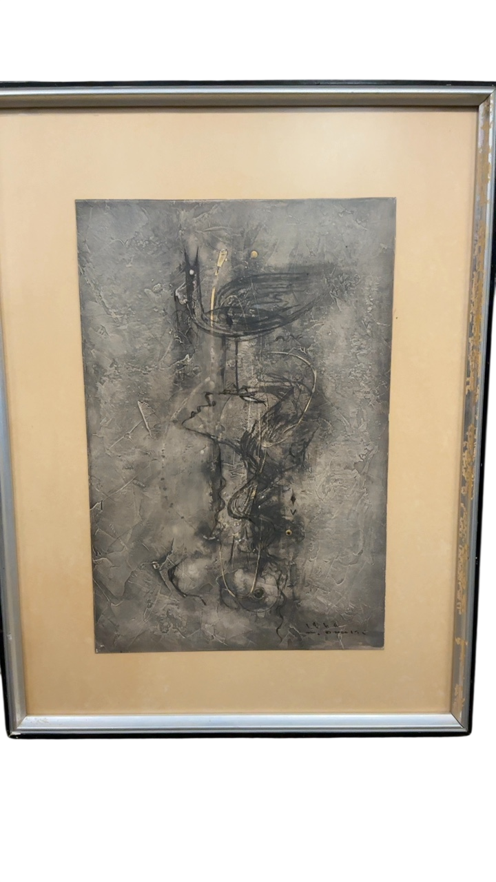 Signed Abstract Mixed Media Artwork – 22” x 17”