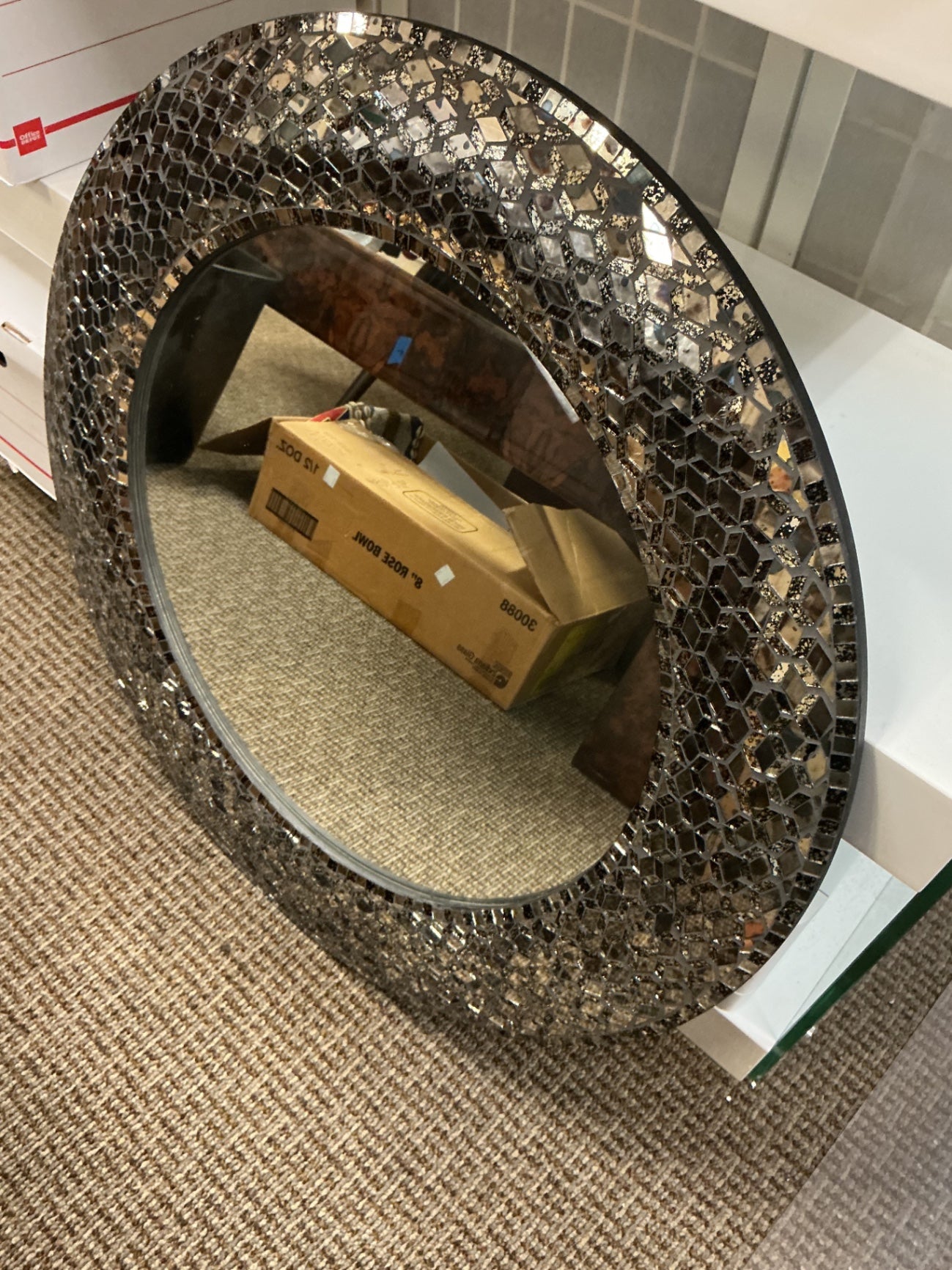 Pier 1 Avalan 32" Round Mirror