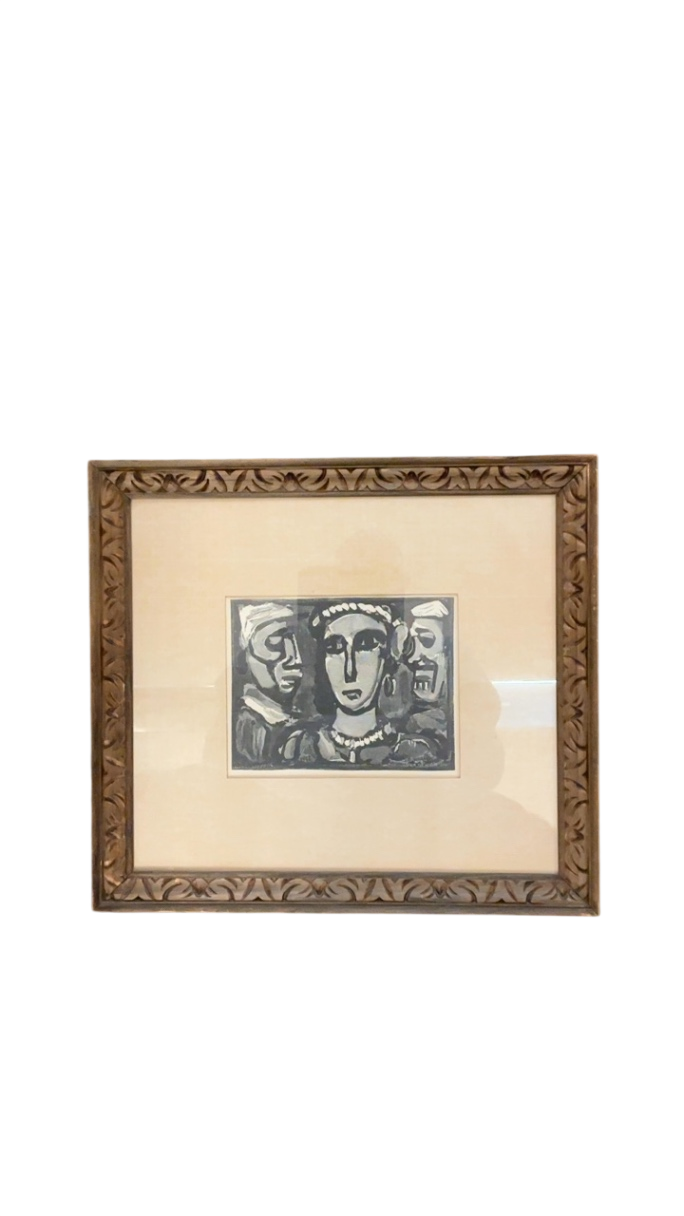 Georges Rouault “Les Visages” 1932 Wood Engraving – 16” x 17”