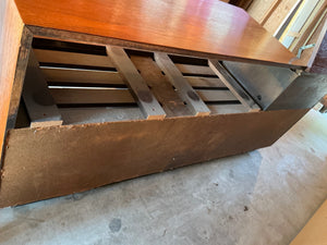 Mid-century Modern Teak Stereo Console Cabinet 18x65x28