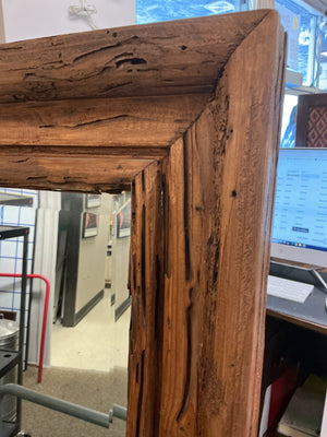 Reclaimed Teak Wood Rustic Frame Mirror – 36" x 60"