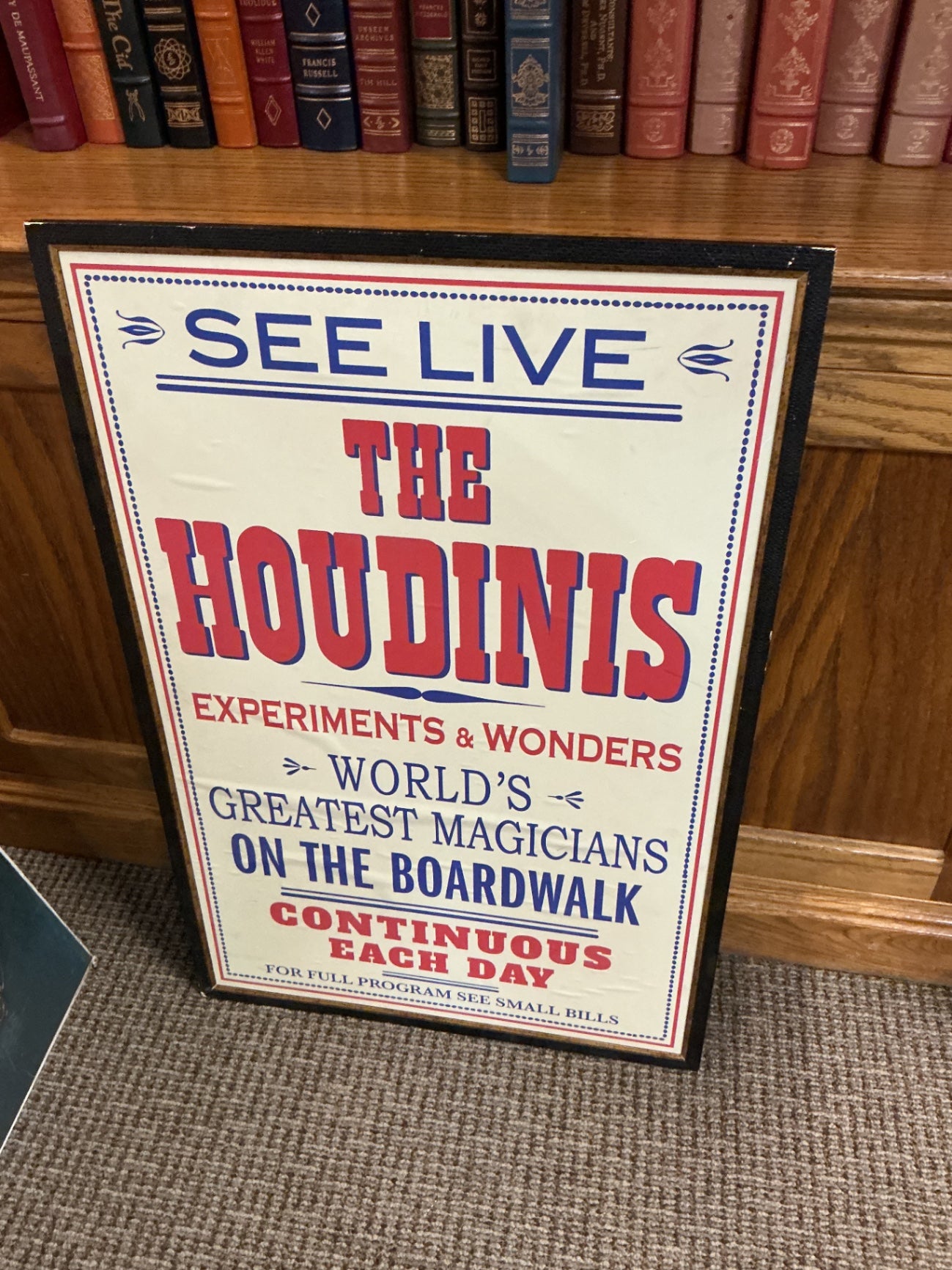 The Houdinis Print Poster Glued On Cardboard 21x31