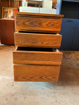 Oak 3 Drawer Cabinet