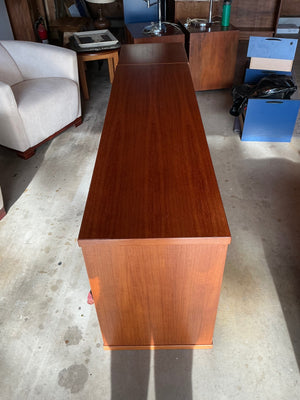 Danish Teak Two-Piece Expanding Puzzle Bookcase 77x18x26
