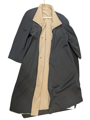 Reverseable Trench Coat Black/Beige LARGE