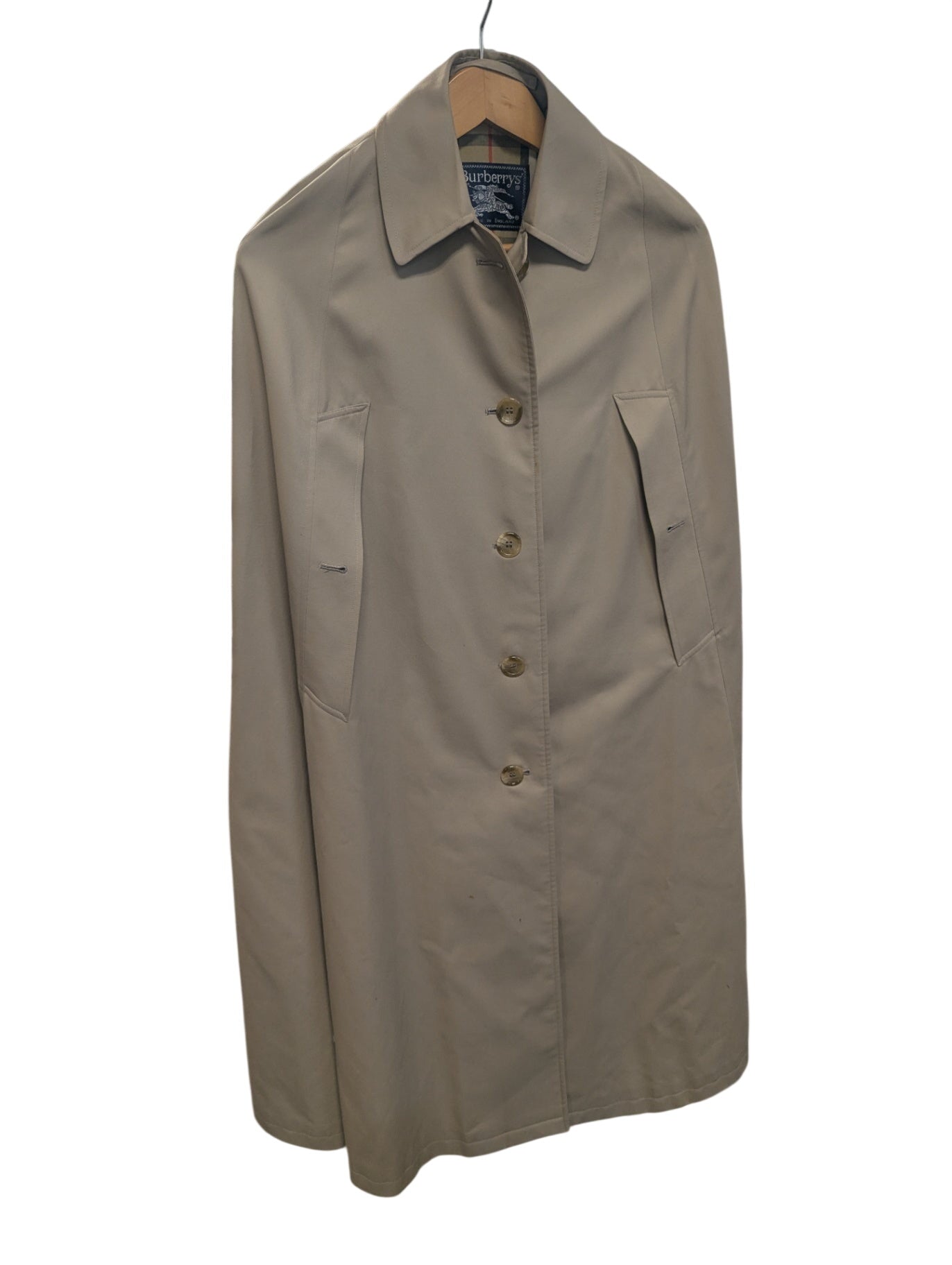 BURBERRYs Vintage Trench Coat Cape Small **Discounted, small stain**
