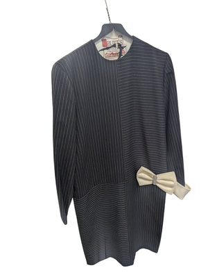 Dominic Rompollo, Giorgio of Beverly Hills Black Dress w/ White Bow Size 4