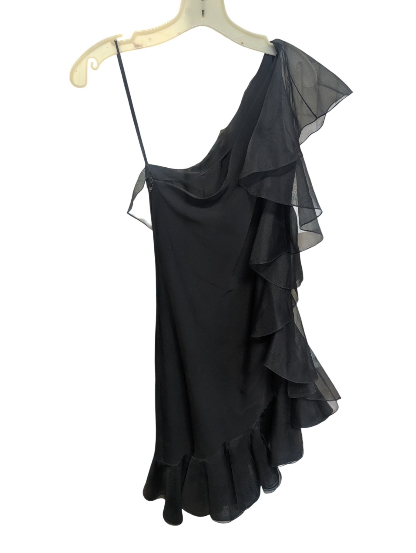 Vintage Giorgio Beverly Hills Adele Simpson Black Off the Shoulder Dress Size 4