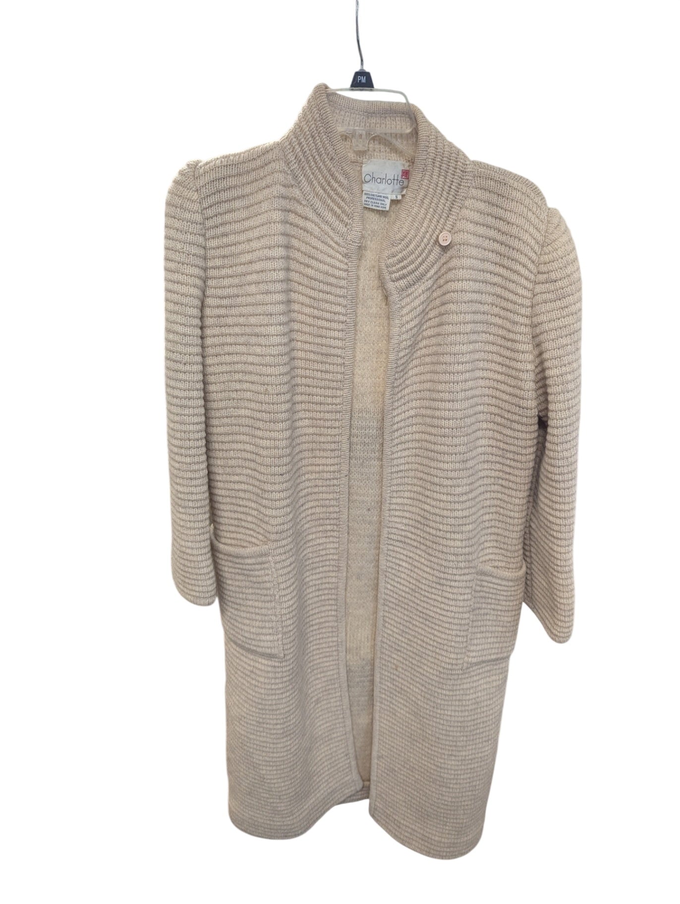 Charlotte Long Cardigan Shetland Wool Small