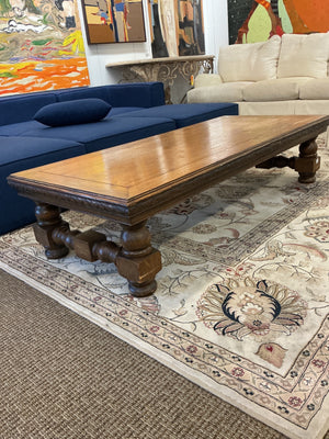 Vintage  Solid Oak Coffee Table 65x30x16