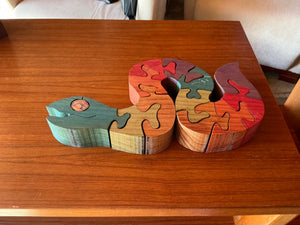 Worm or snake decorative puzzle