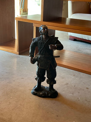 Bronze Warrior Statuette – Guerrero en Bronce (Early 20th Century) 20 in high