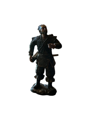 Bronze Warrior Statuette – Guerrero en Bronce (Early 20th Century) 20 in high