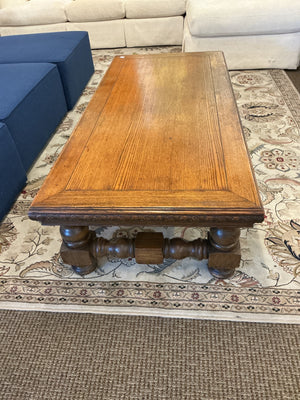 Vintage  Solid Oak Coffee Table 65x30x16