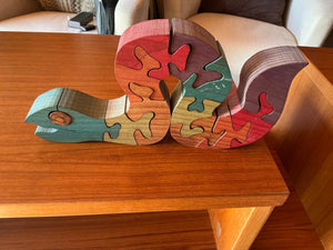 Worm or snake decorative puzzle