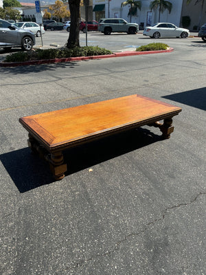 Vintage  Solid Oak Coffee Table 65x30x16