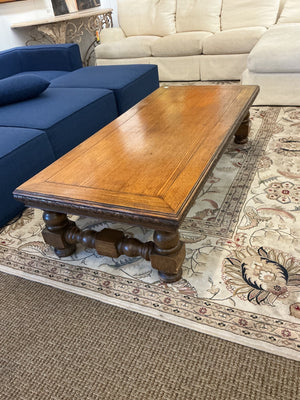 Vintage  Solid Oak Coffee Table 65x30x16