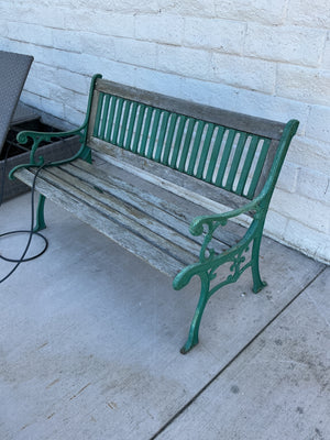 Liberty Cast Iron &  Wood Garden Bench 50” W