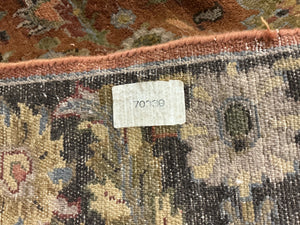Hand-Knotted Wool Oushak-Style Runner Rug, 15' × 3'