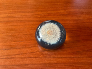 Dandelion Glass Paperweight