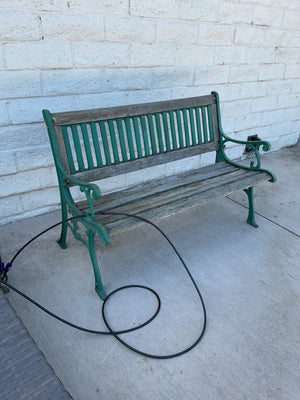 Liberty Cast Iron &  Wood Garden Bench 50” W