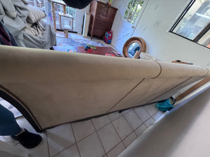 Cream upholstery Ultrasuede