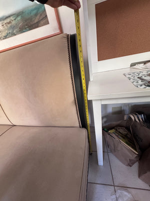 Cream upholstery Ultrasuede