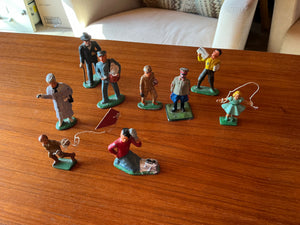 Set of lead figurines