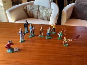 Set of lead figurines