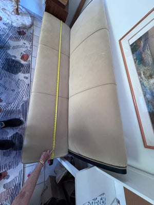 Cream upholstery Ultrasuede