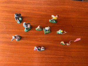 Set of lead figurines