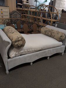 Lloyd Loom Daybed with Cushions & Pillows 75" W.