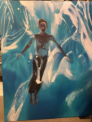 Rebecca Campbell "Hover" 2002 Oil on Canvas 108x84