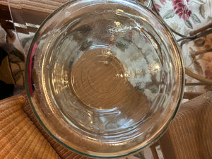 Clear Heavy Glass serving pieces