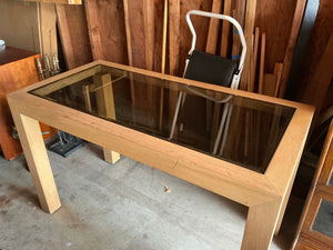 Glass top table