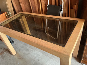 Glass top table