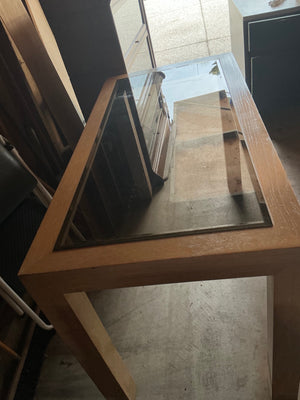 Glass top table
