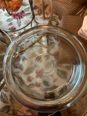Clear Heavy Glass serving pieces
