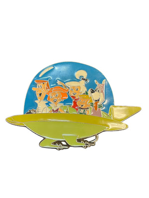 Vintage Jetsons Enamel Belt Buckle Hanna Barbera H-B GTO Design Center