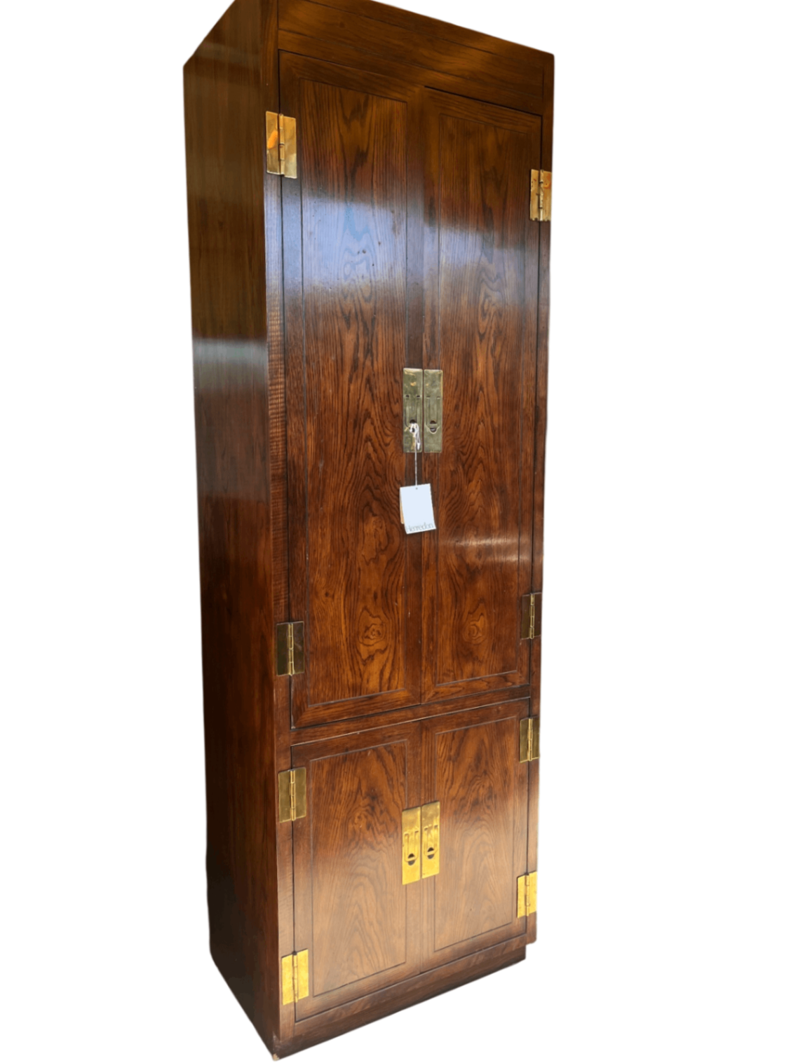 Henredon Tall Mid Century Armoire Cabinet 26x18x81