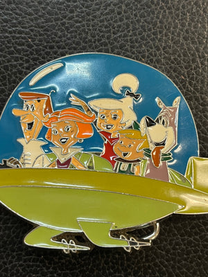 Vintage Jetsons Enamel Belt Buckle Hanna Barbera H-B GTO Design Center